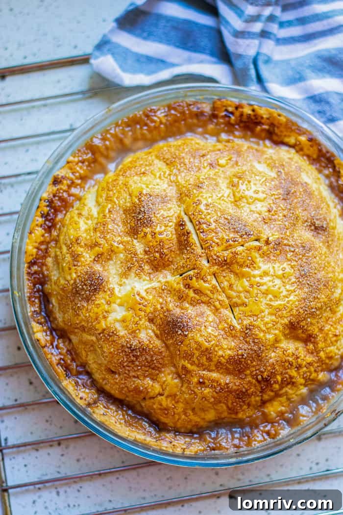 Classic All-American Apple Pie with Buttery Flaky Crust