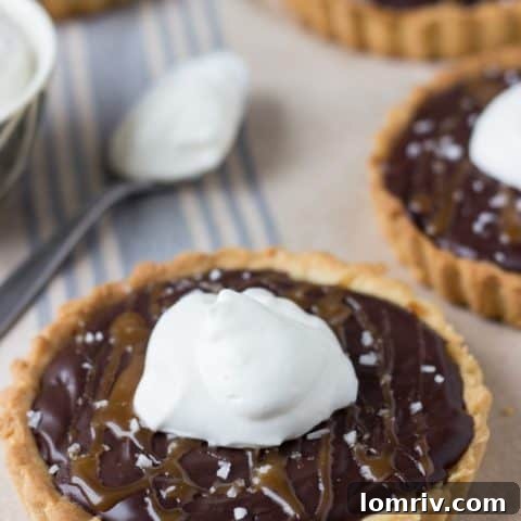 Caramelized Dark Chocolate Tart