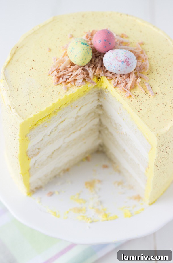 Coconut Lemon Layer Cake