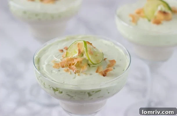 Coconut Key Lime Panna Cotta