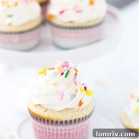 vanilla cupcakes with cream cheese frosting