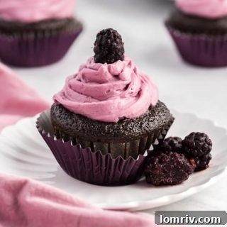 Chocolate Red Wine Cupcakes