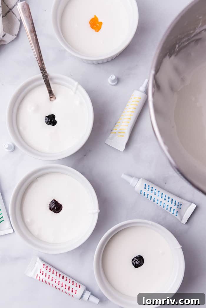 Coloring Royal Icing with Gel Food Coloring