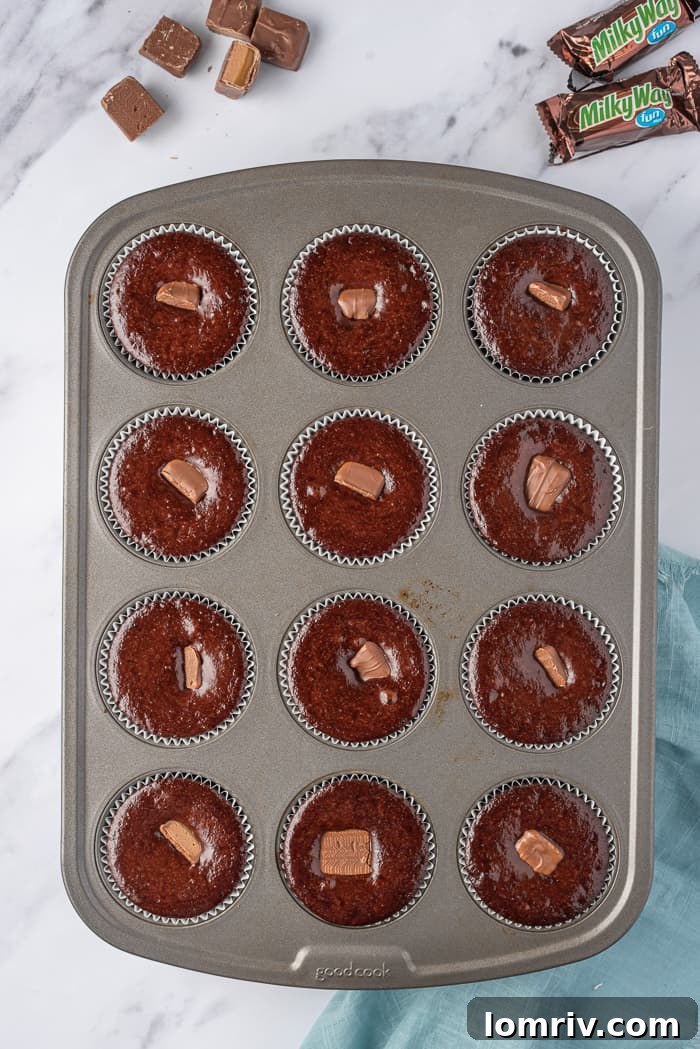 Milky Way Cupcakes