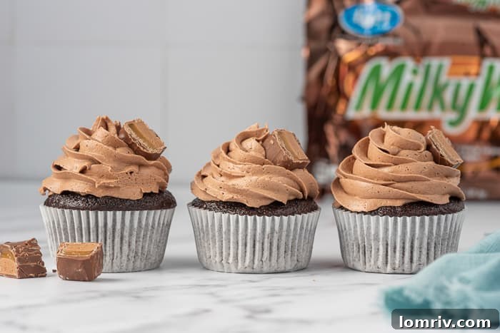 Milky Way Cupcakes