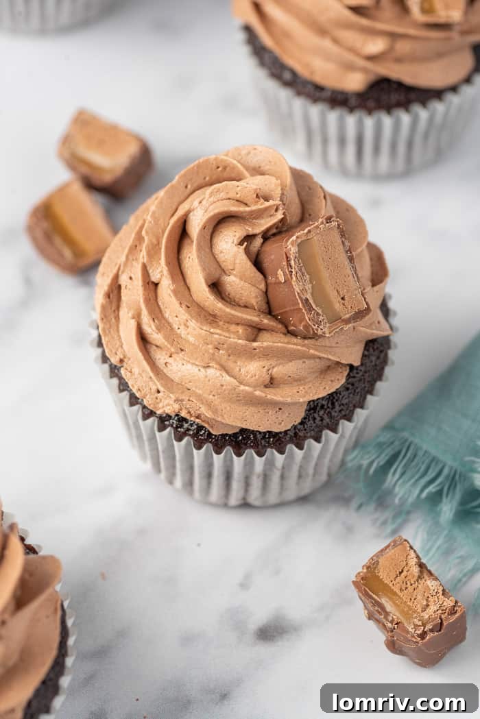Milky Way Cupcakes