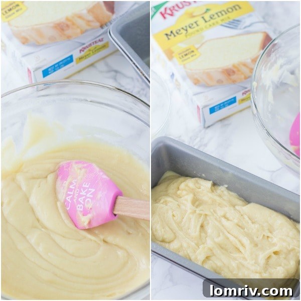A perfectly sliced Meyer Lemon Pound Cake, ready to be served.