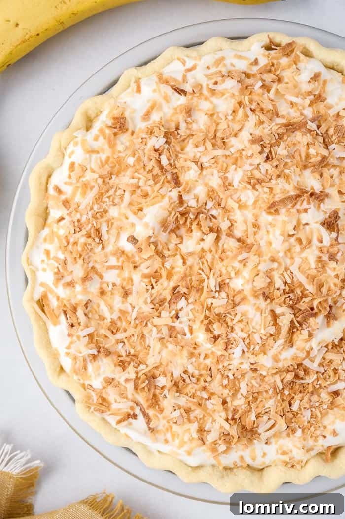 coconut banana cream pie