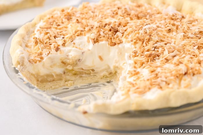 coconut banana cream pie