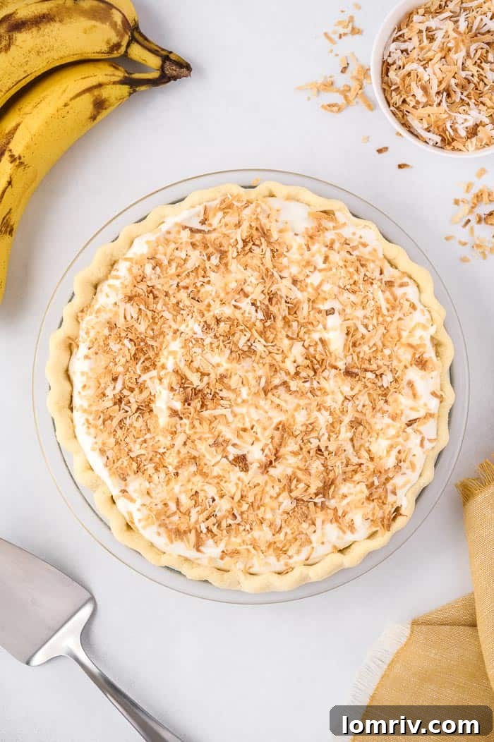 coconut banana cream pie