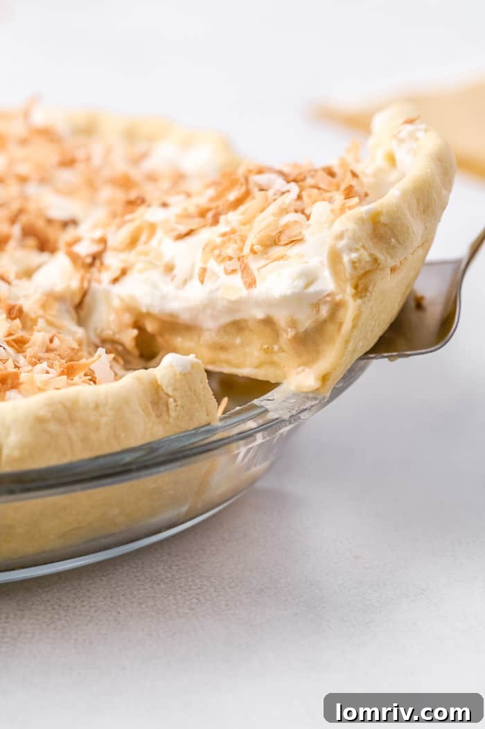coconut banana cream pie