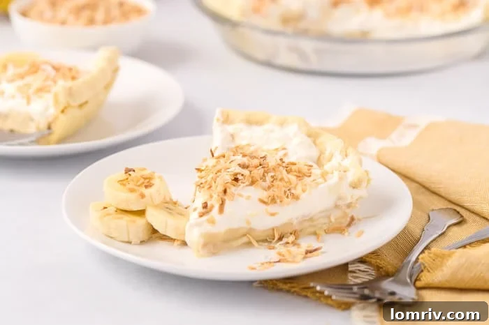 coconut banana cream pie
