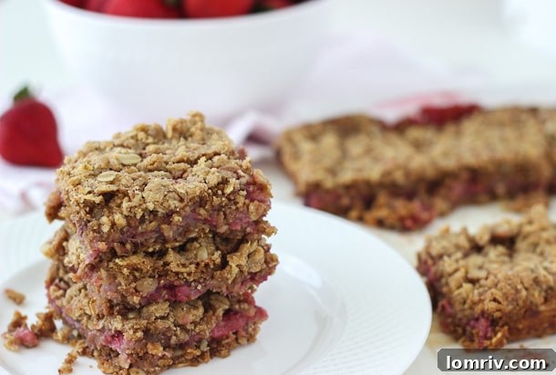 Strawberry Oatmeal Bars